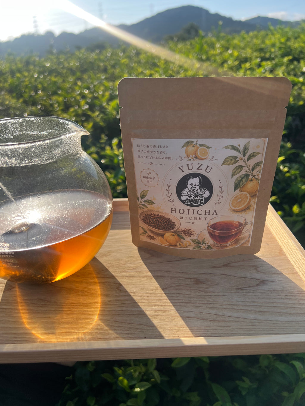 新商品【深煎りほうじ茶×国産柚子】ほうじ茶柚子