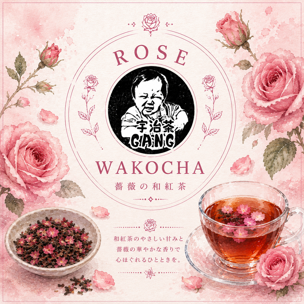 【和紅茶×薔薇の花びら】薔薇の和紅茶