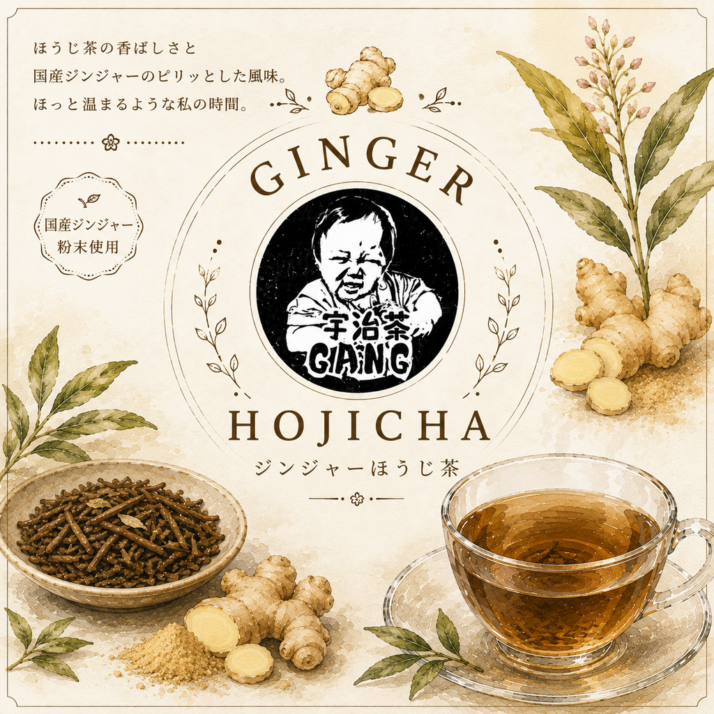 【深煎りほうじ茶×国産生姜】ジンジャーほうじ茶